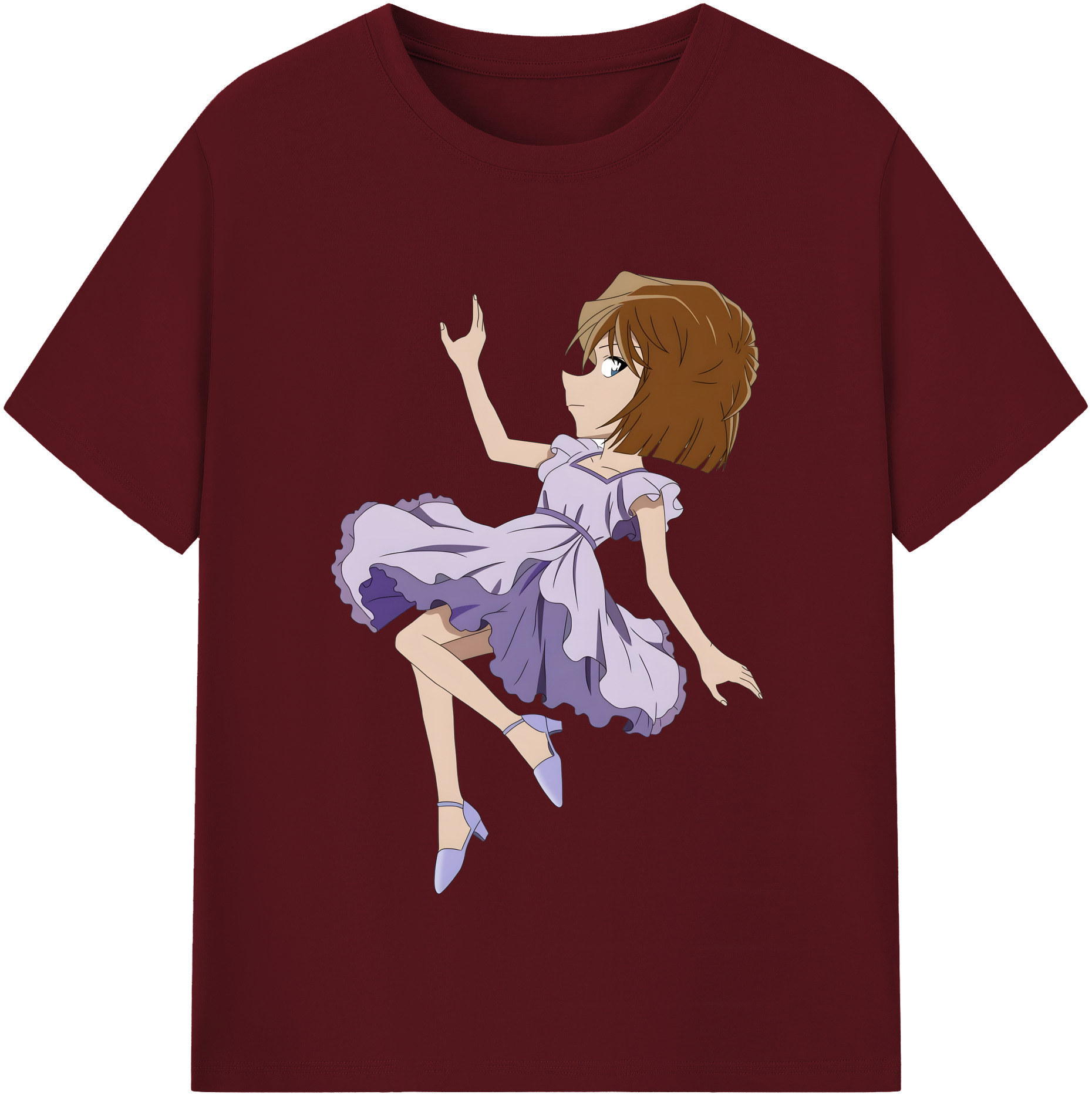 （画像用） 名探偵コナン 灰原 哀 はいばら あい Detective Conan Anita Hailey、Vi Graythorn Haibara Ai 綿100％半袖Tシャツ（フロントプリント）